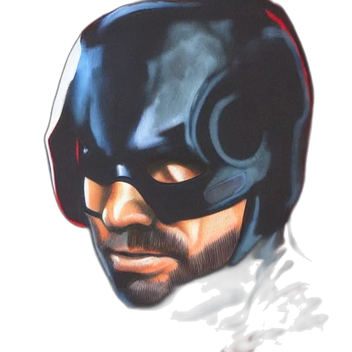 mask, face, robot, comic book art, watercolor, concept art, photorealistic, daredevil transparent PNG cut-out