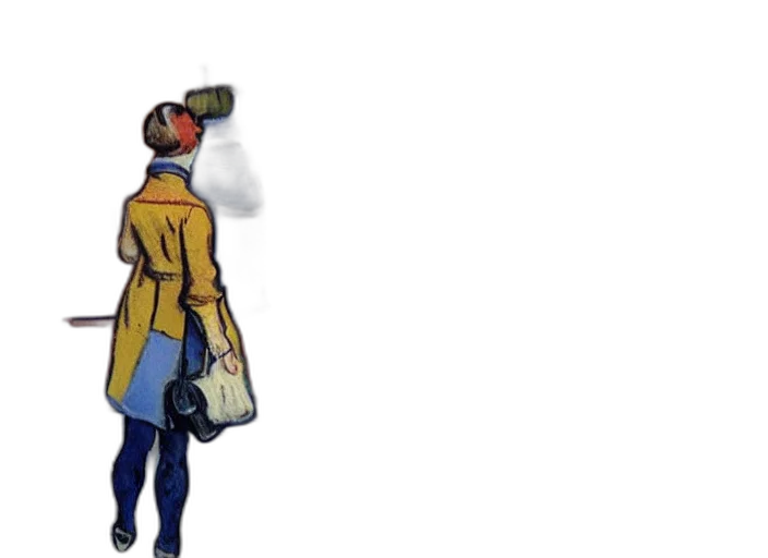 jacket, bottle, staff, concept art, comic book art, photorealistic, watercolor, rain transparent PNG cut-out
