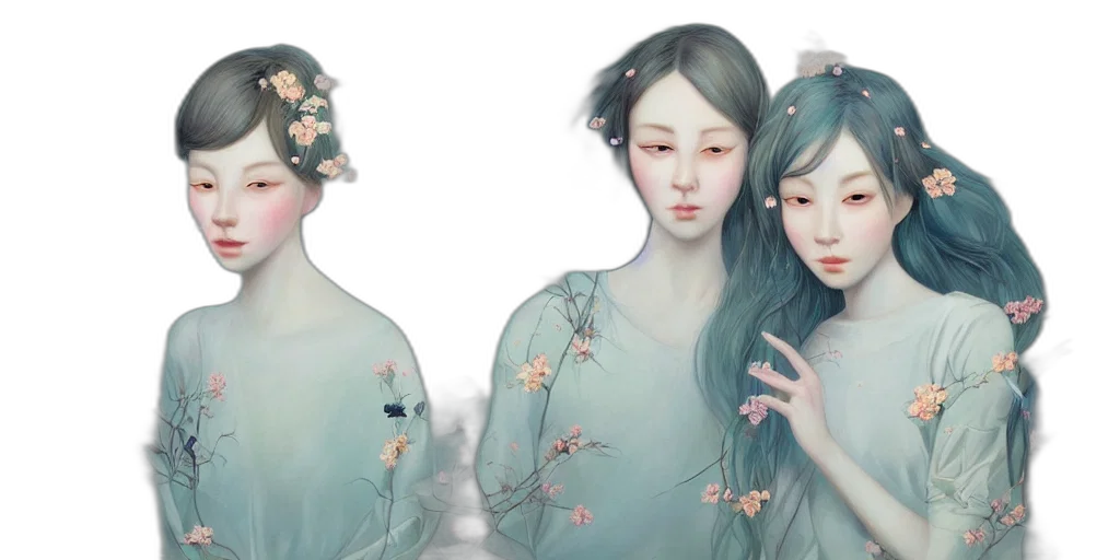 mask, dress, face, oil painting transparent PNG cut-out