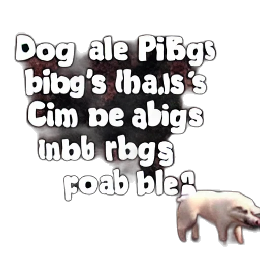 animal, food, 3d render, dogs, eat, bones, pigs, cabbages transparent PNG cut-out