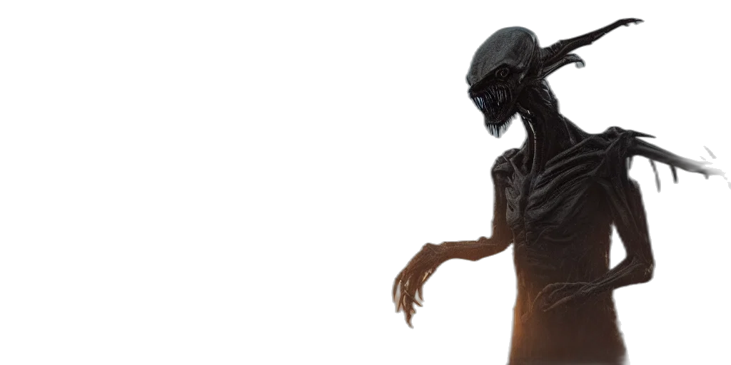 creature, animal, concept art, 3d render transparent PNG cut-out
