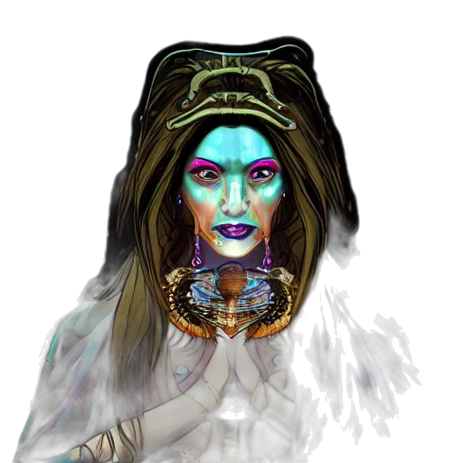 jewelry, mask, face, staff, fantasy art, concept art, pixel art, photorealistic transparent PNG cut-out