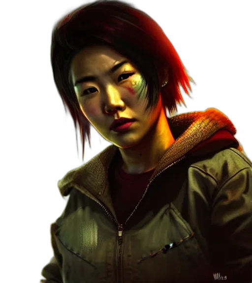 jacket, face, staff, photorealistic transparent PNG cut-out
