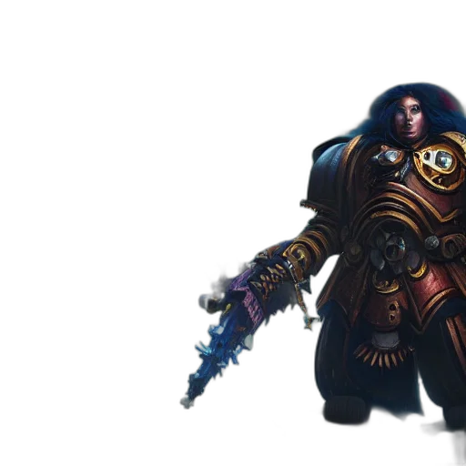 staff, concept art, fantasy art, 3d render, pixel art, dark, portrait, warhammer transparent PNG cut-out