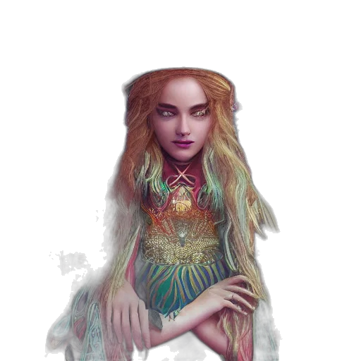 dress, crown, fantasy art, concept art transparent PNG cut-out