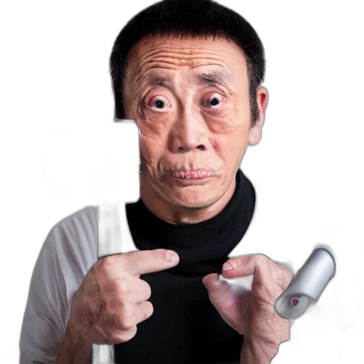 staff, face, mask, weapon, photorealistic, 3d render, concept art, studio transparent PNG cut-out