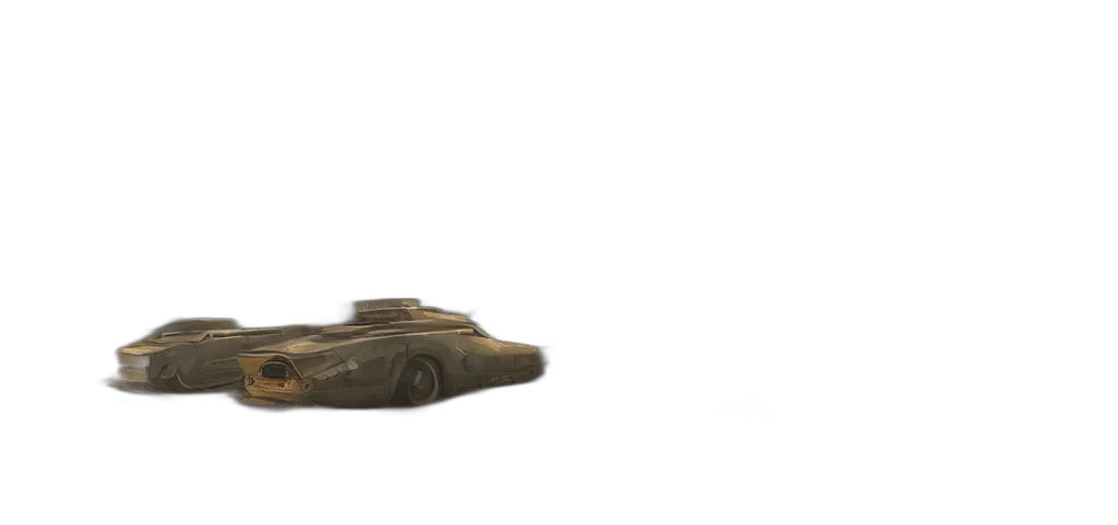 car, shoes, weapon, robot, 3d render, concept art, photorealistic, watercolor transparent PNG cut-out