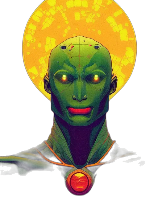 robot, face, mask, creature transparent PNG cut-out