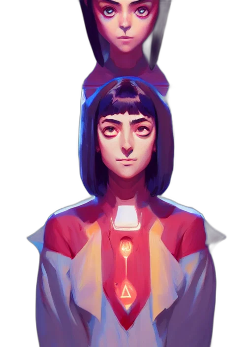 robot, face, jacket, dress transparent PNG cut-out