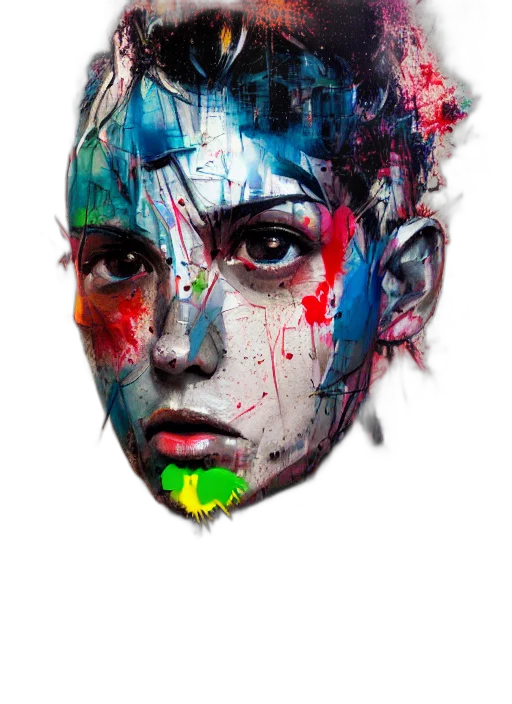 face, mask, jacket, robot transparent PNG cut-out