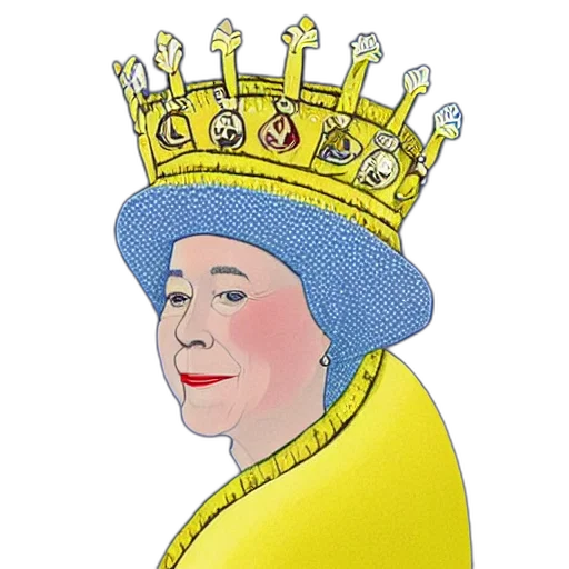 crown, hat, jewelry, photorealistic, cartoon, banana, queen, england transparent PNG cut-out