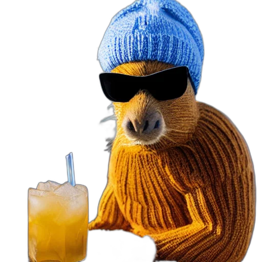 jacket, animal, hat, creature transparent PNG cut-out