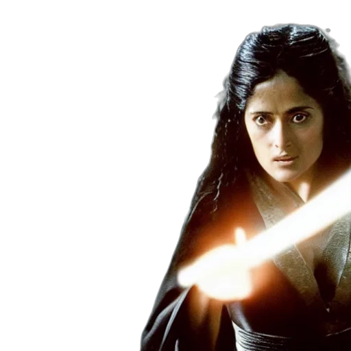 sword, movie, still, salma, hayek, beautiful, wizard, wearing transparent PNG cut-out