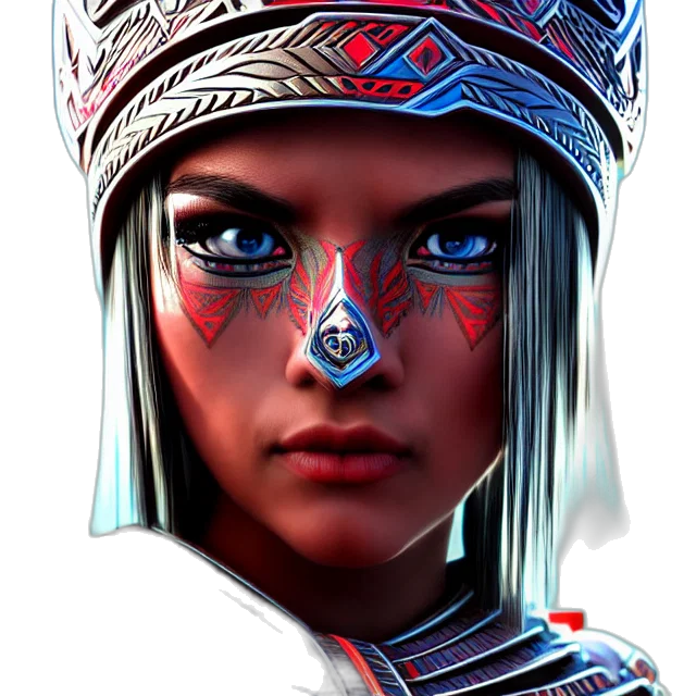face, crown, jewelry, mask, fantasy art, concept art, photorealistic, comic book art transparent PNG cut-out
