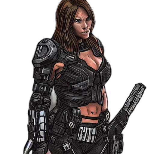 concept art, comic book art, cyberpunk, fantasy art, rachel, cole, punisher, concept transparent PNG cut-out
