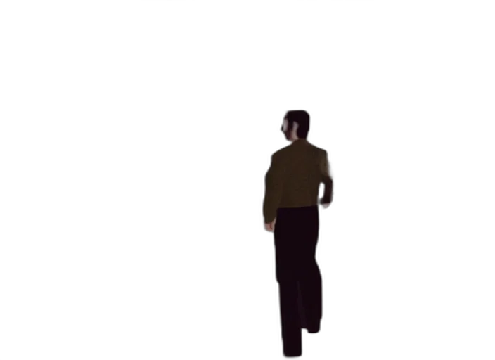 staff, jacket, robot, face, pixel art, 3d render, concept art, cartoon transparent PNG cut-out