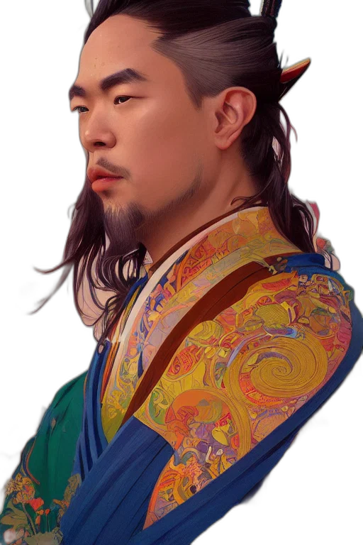 staff, face, dragon, fantasy art transparent PNG cut-out
