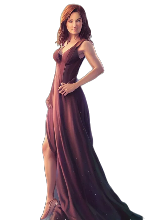 dress, concept art, photorealistic, fantasy art transparent PNG cut-out