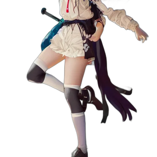 staff, weapon, dress, sword, 3d render, concept art, anime, fantasy art transparent PNG cut-out