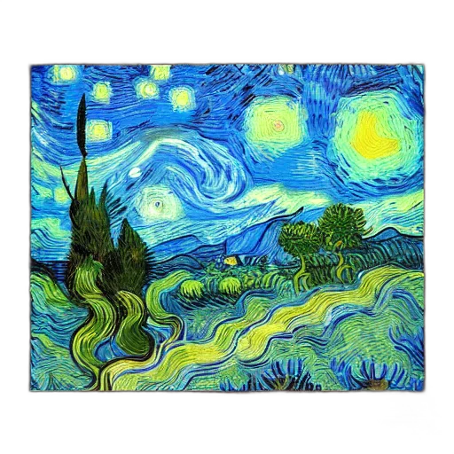 oil painting, fantasy art, pixel art, concept art, night, outer space, underwater, forest transparent PNG cut-out