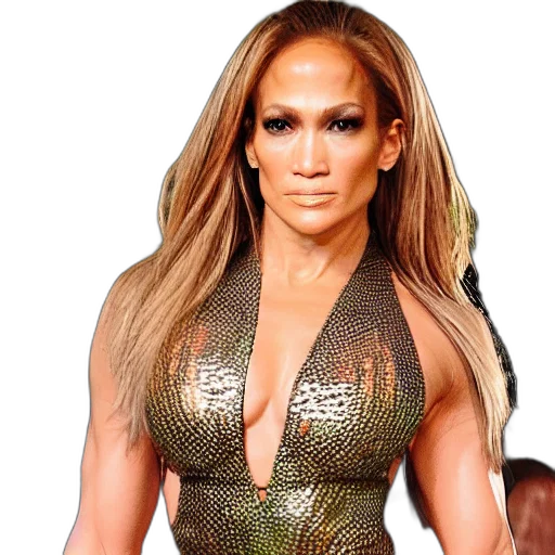 dress, photorealistic, jennifer, lopez, muscular, amazon, woman transparent PNG cut-out