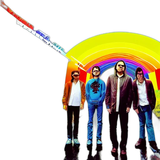 staff, sword, weapon, umbrella, concept art, neon lights, neon, colorful transparent PNG cut-out