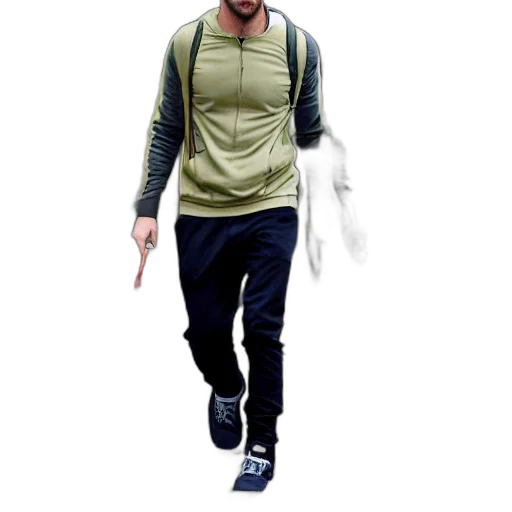 jacket, staff, creature, animal transparent PNG cut-out