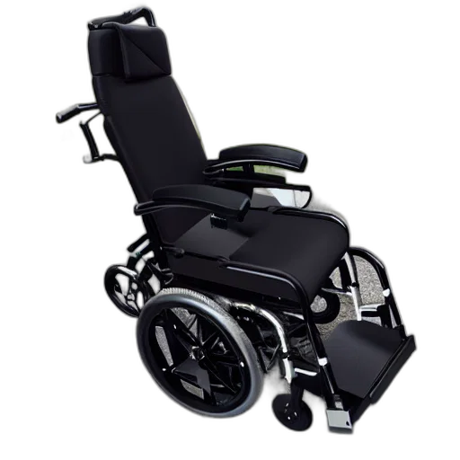 furniture, 3d render, photorealistic, concept art, gaming, wheelchair, product, image transparent PNG cut-out