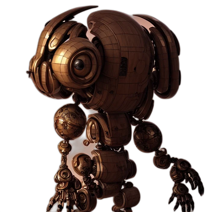 robot, staff, creature, weapon transparent PNG cut-out