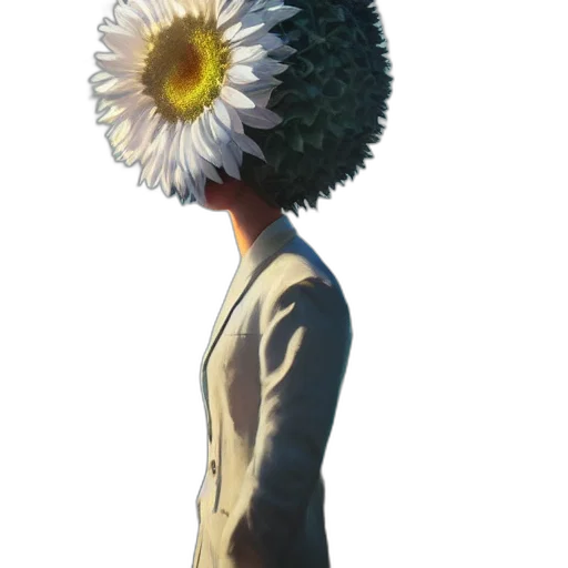 flower, hat, crown, staff, concept art, 3d render, photorealistic, oil painting transparent PNG cut-out