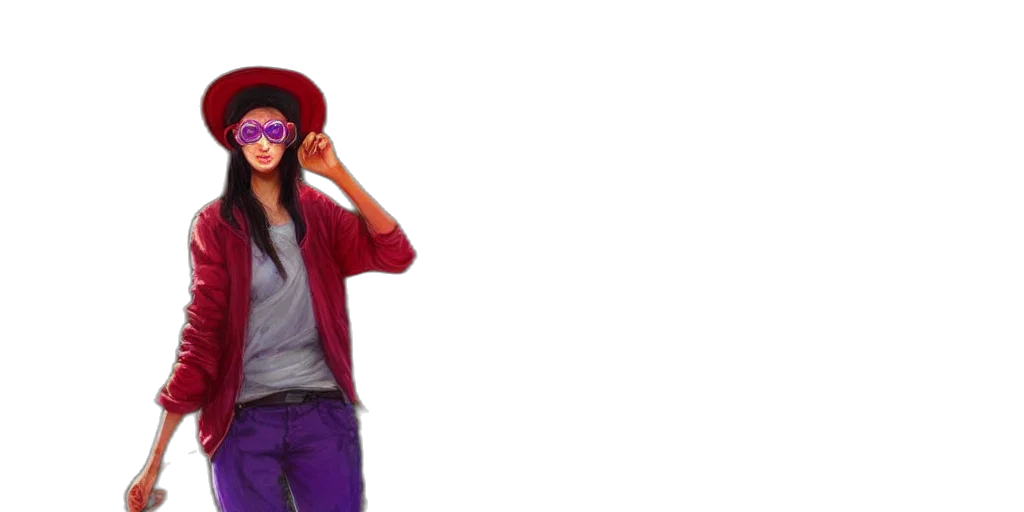 hat, jacket, 3d render, concept art transparent PNG cut-out
