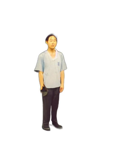 staff, umbrella, jacket, robot transparent PNG cut-out