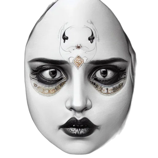 mask, face, jewelry, crown transparent PNG cut-out