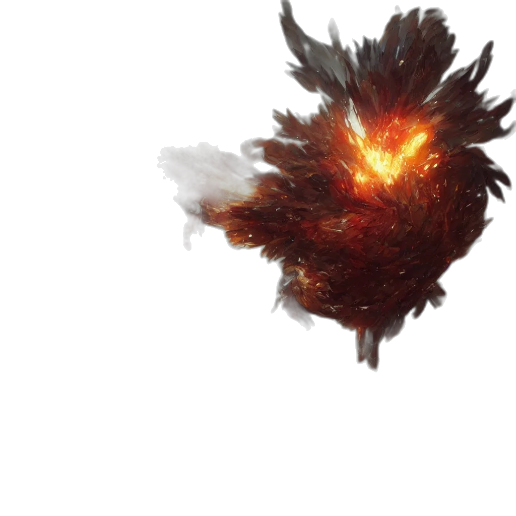 dragon, hair, mask, weapon transparent PNG cut-out