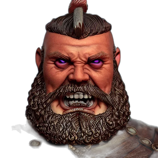 face, mask, creature, staff transparent PNG cut-out
