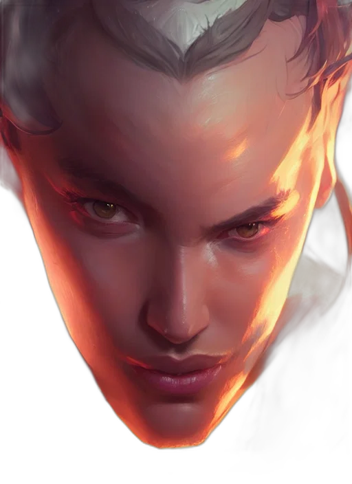 face, creature, photorealistic, concept art transparent PNG cut-out