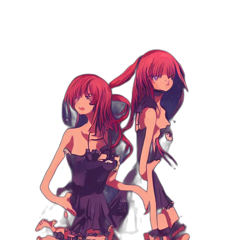 dress, weapon, pixel art, anime, concept art, fantasy art, red, dark transparent PNG cut-out