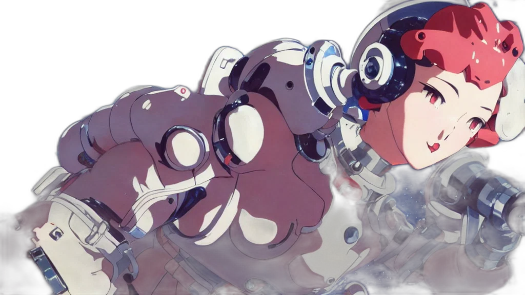 robot, weapon, 3d render, concept art transparent PNG cut-out