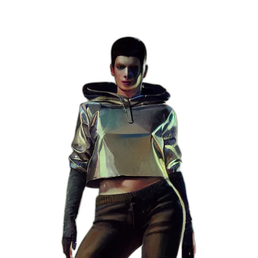 jacket, robot, mask, staff transparent PNG cut-out