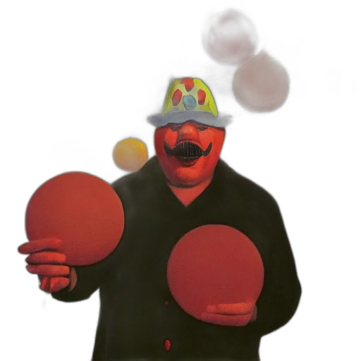 hat, mask, umbrella, staff transparent PNG cut-out