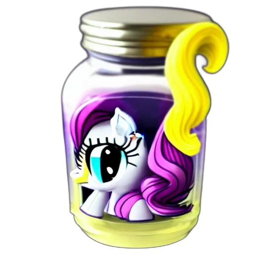 bottle, pixel art, cartoon, 3d render transparent PNG cut-out