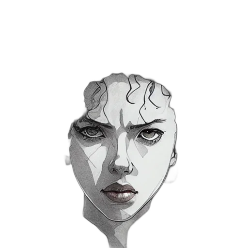 face, mask, creature, crown, concept art, comic book art, photorealistic, pixel art transparent PNG cut-out