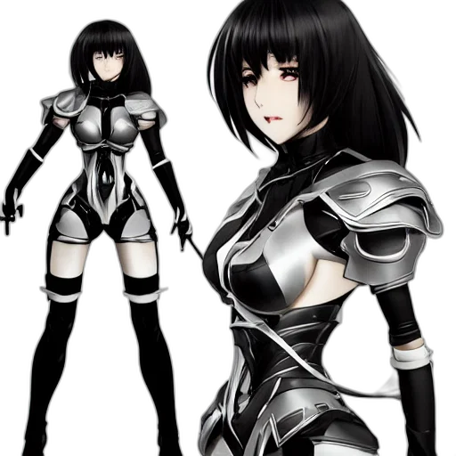 robot, concept art, fantasy art, comic book art, anime, monochrome, original, character transparent PNG cut-out