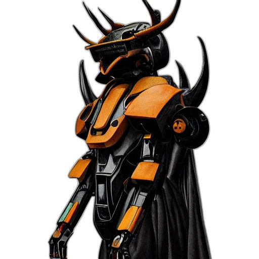 robot, concept art, 3d render, cyberpunk transparent PNG cut-out