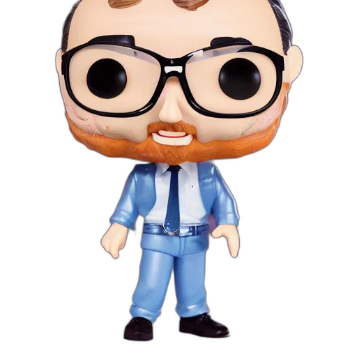 staff, cartoon, concept art, 3d render, funko, pop, mike, dewine transparent PNG cut-out