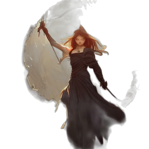 dress, dragon, fantasy art, concept art transparent PNG cut-out