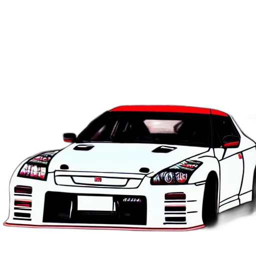 car, weapon, anime, photorealistic transparent PNG cut-out