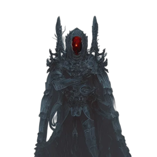mask, creature, crown, staff transparent PNG cut-out