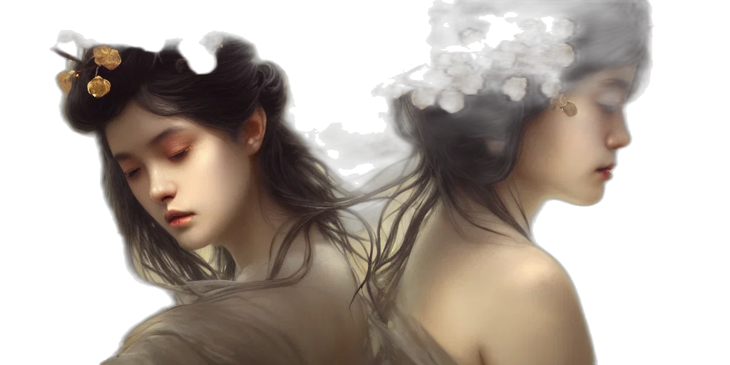 fantasy art, photorealistic, oil painting, concept art transparent PNG cut-out