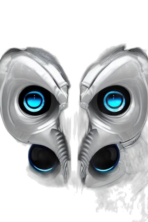 mask, robot, face, animal, concept art, 3d render, fantasy art, photorealistic transparent PNG cut-out